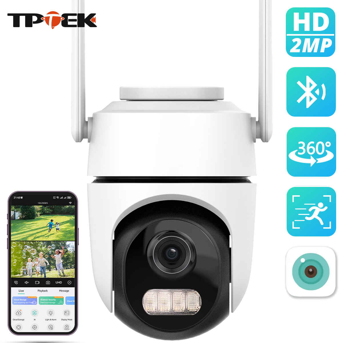 Btt Skr Mini - 2 МП 1080P WiFi PTZ-камера видеонаблюдения