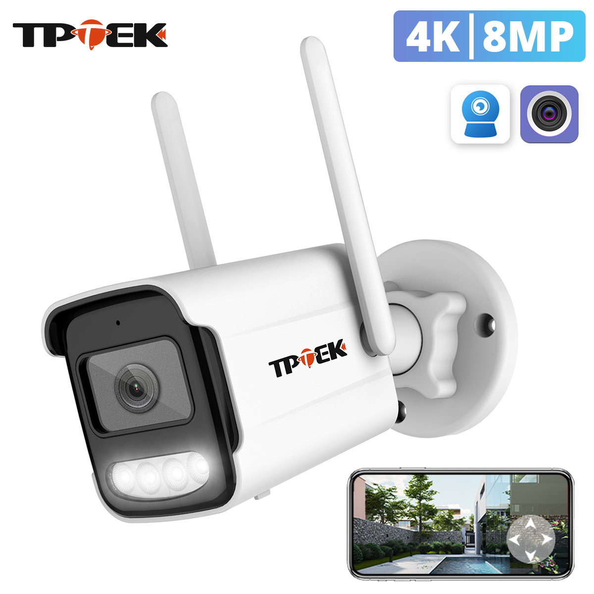 Btt Skr Mini - 8 МП 4K IP-камера Wi-Fi для
