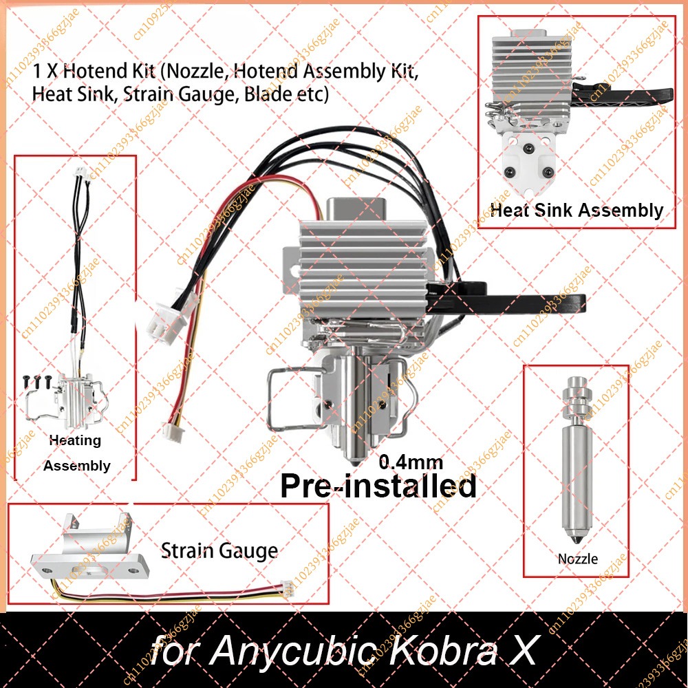 Hotend 0.4Mm - Комплект предустановленного хотэнда 0,4 мм для