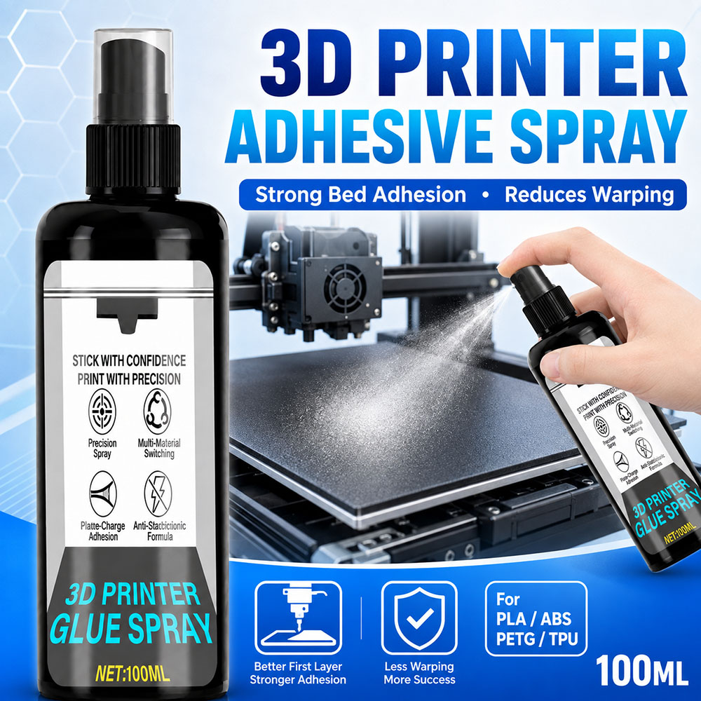 3D Printer Bed - 100/200 мл Сильный клей-спрей для 3D-принтера,