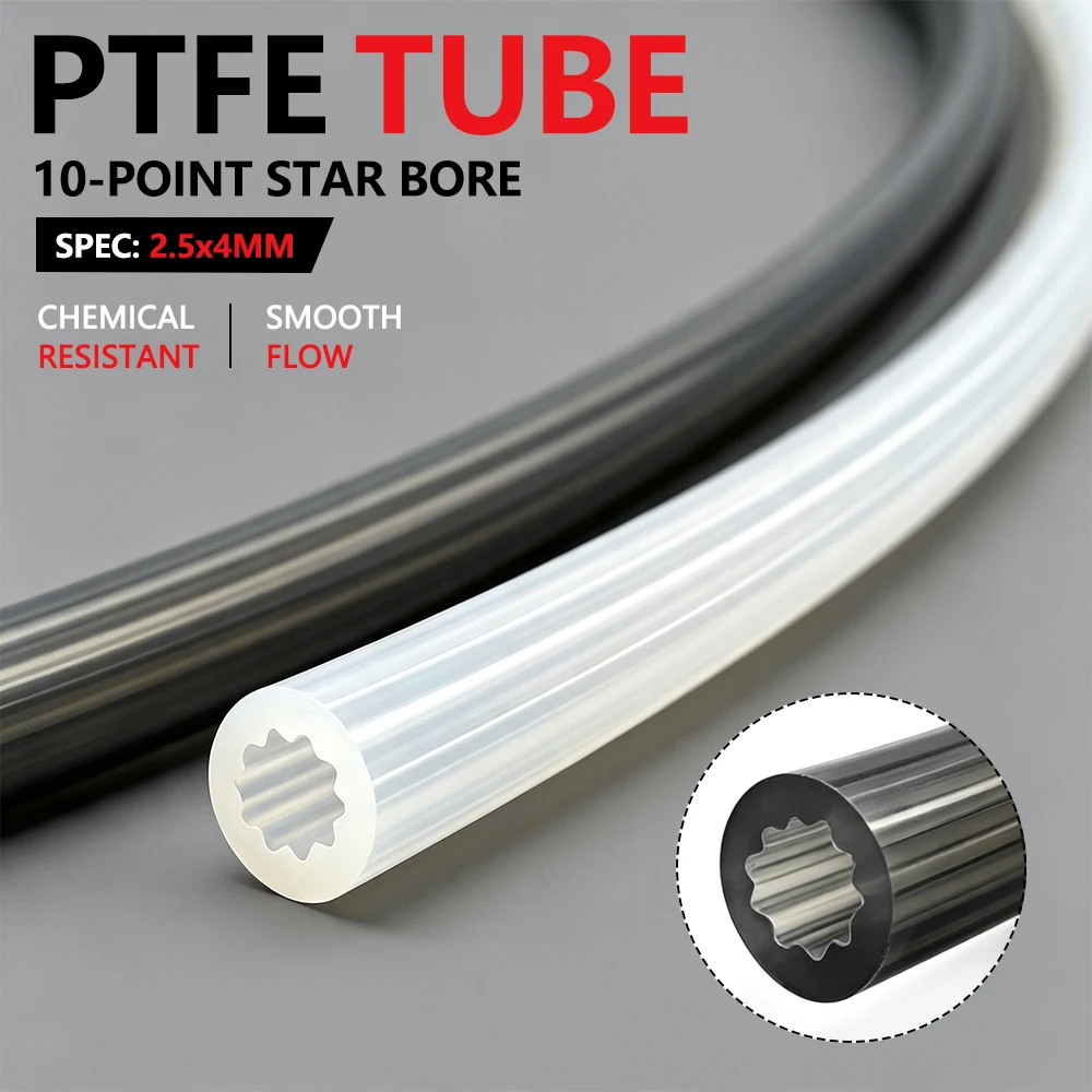 Bowden Tube - Высокотемпературная трубка из ПТФЭ 4x2,5 мм,