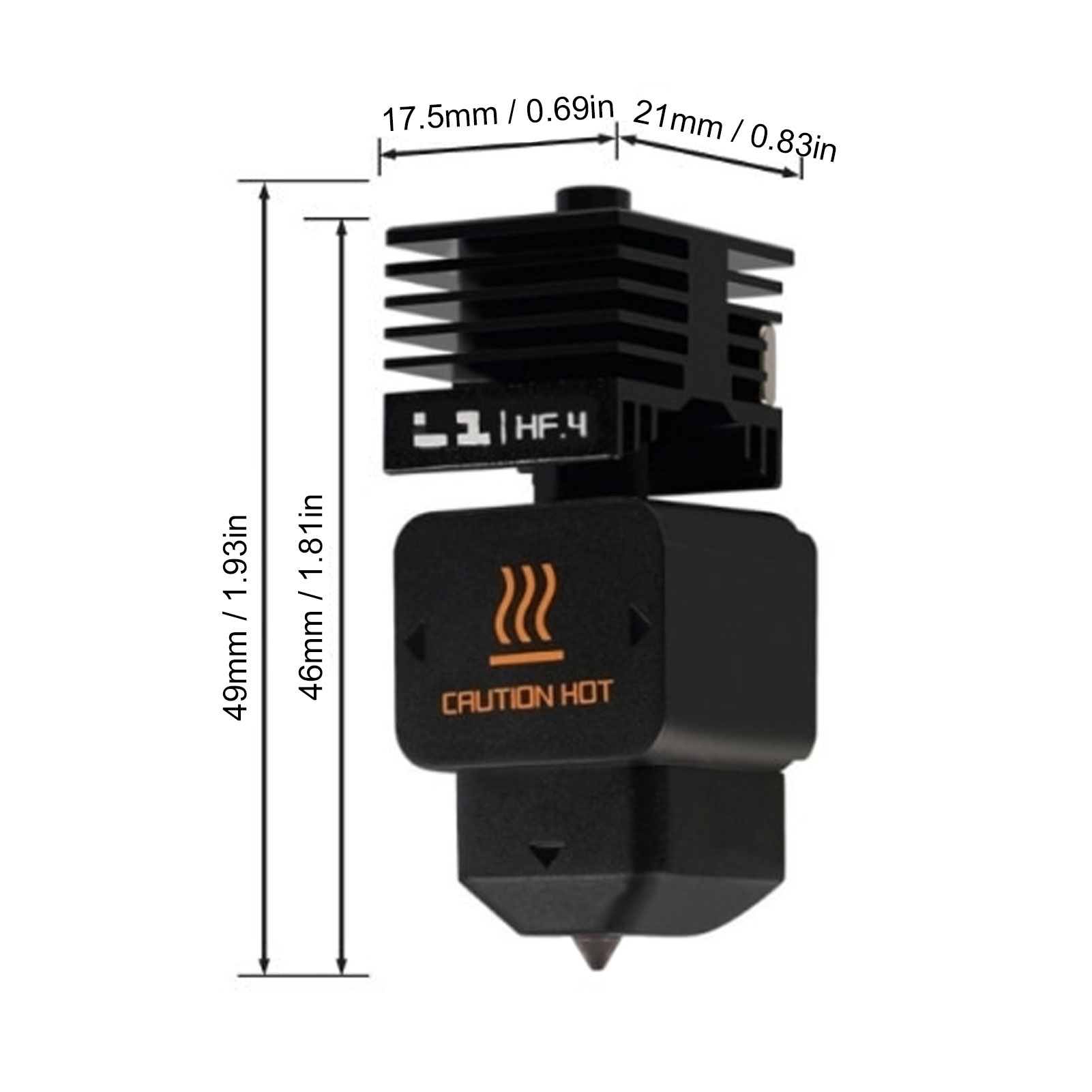 Высокопроизводительная сменная – обзор и цена Hotend 0.4Mm