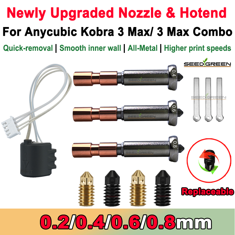 Обновленное сопло для Anycubic – обзор и цена Hotend 0.4Mm