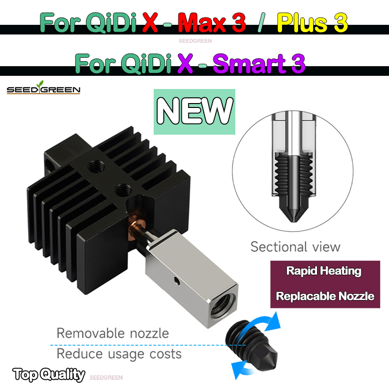 Hotend для Qidi X plus 3/X max – обзор и цена Hotend 0.4Mm
