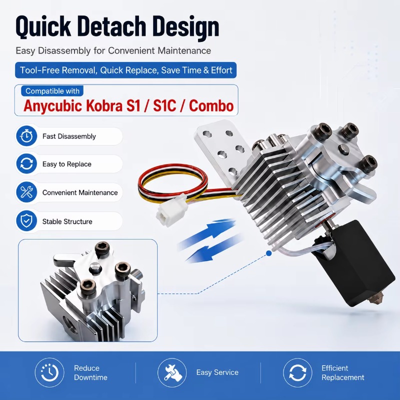Комплект для быстрой замены и  – обзор и цена Hotend Assembly
